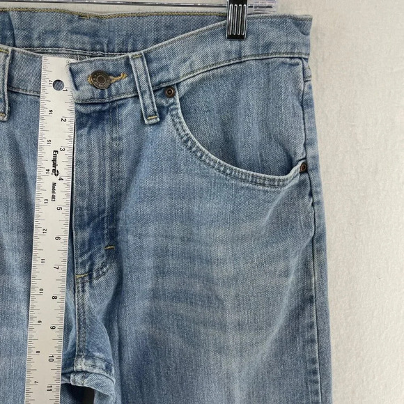 Wrangler Pants Men's Sz 31x30 Blue Stonewashed Denim Straight Leg Midrise Jeans - Picture 4 of 9